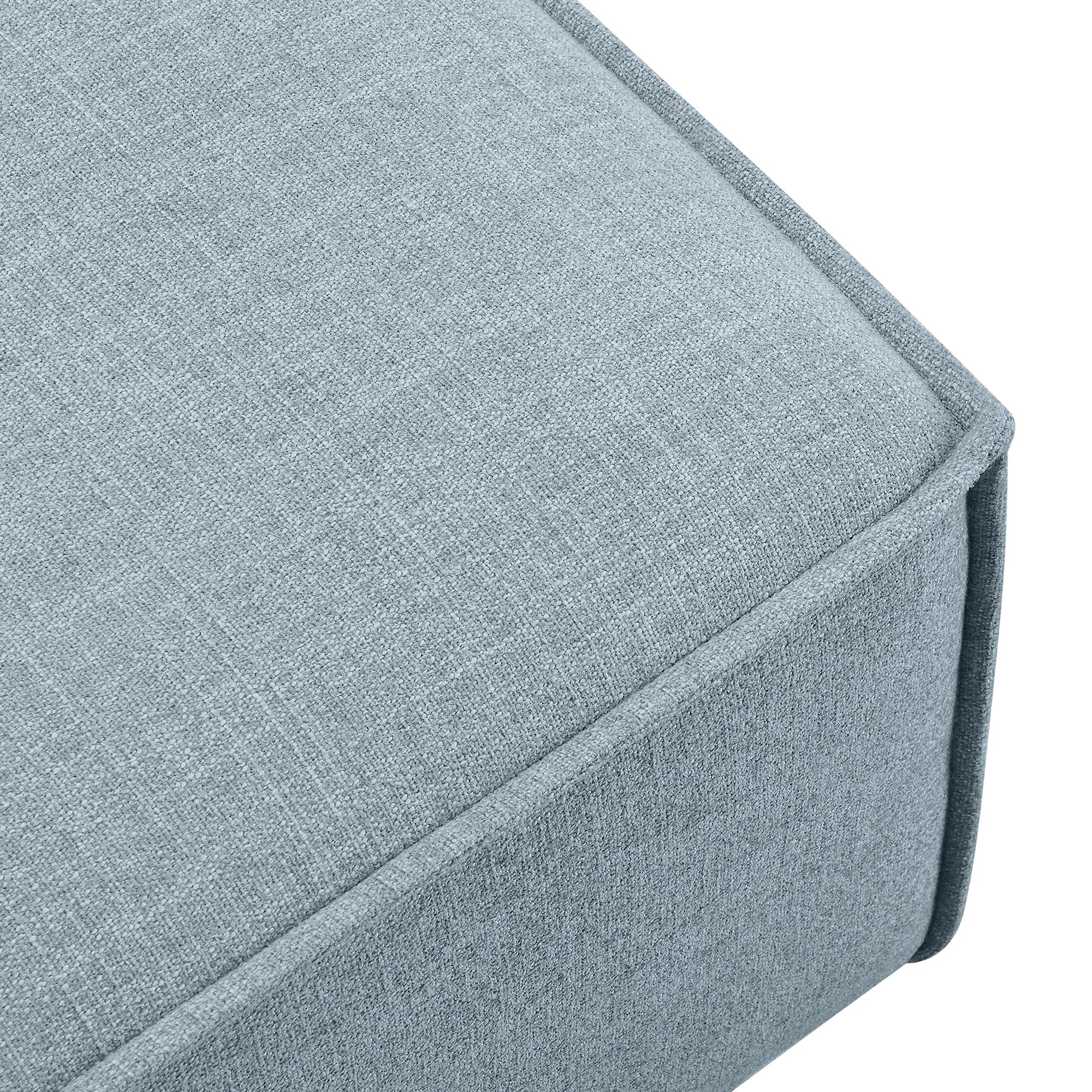 Restore Performance Fabric Upholstered Modular Ottoman - Sky