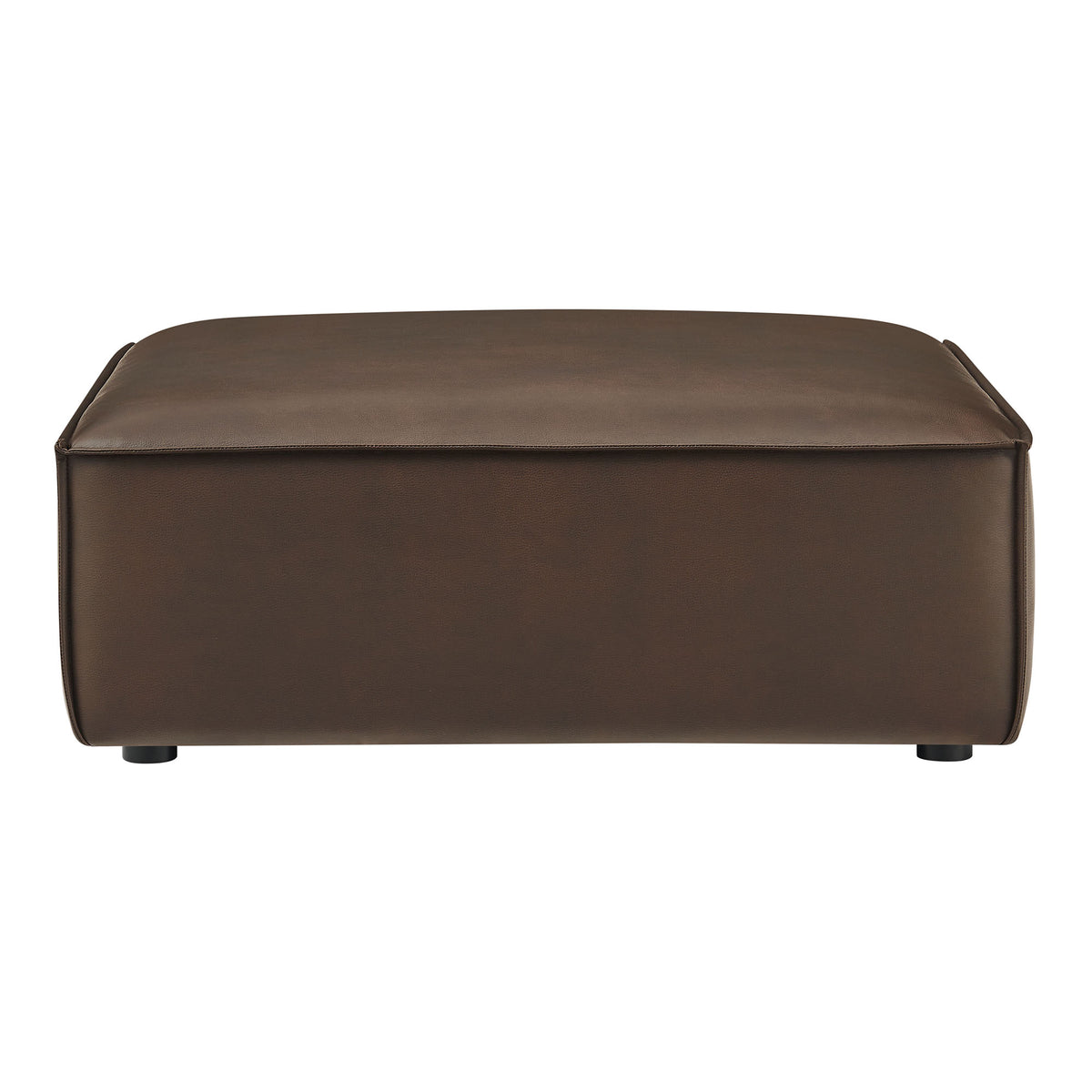 Restore Vegan Leather Modular Ottoman - Espresso