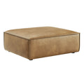 Restore Vegan Leather Modular Ottoman - Toast