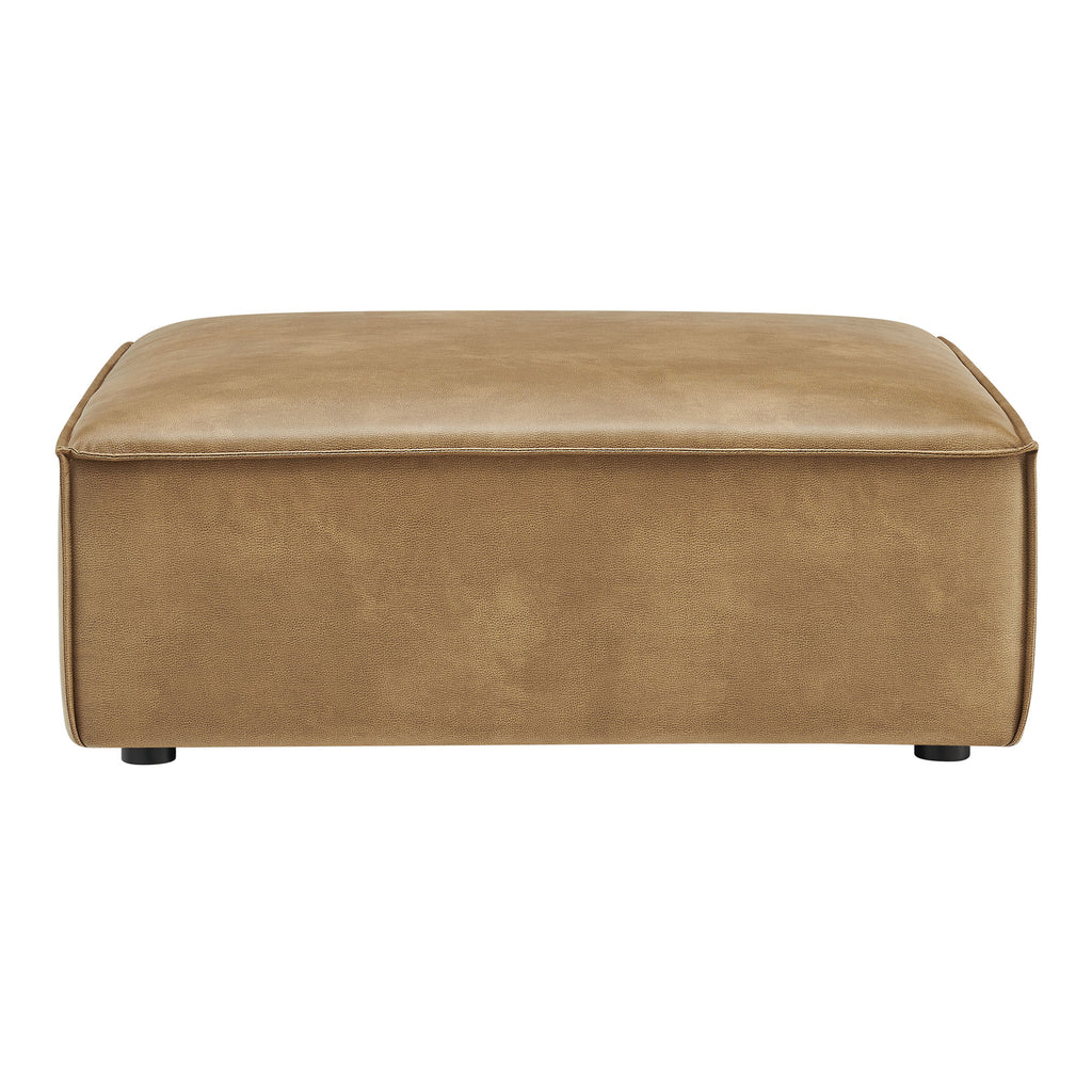 Restore Vegan Leather Modular Ottoman - Toast
