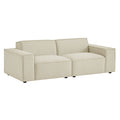 Restore 2-Piece Performance Fabric Upholstered Modular Loveseat - Ecru (Chair, Chair)