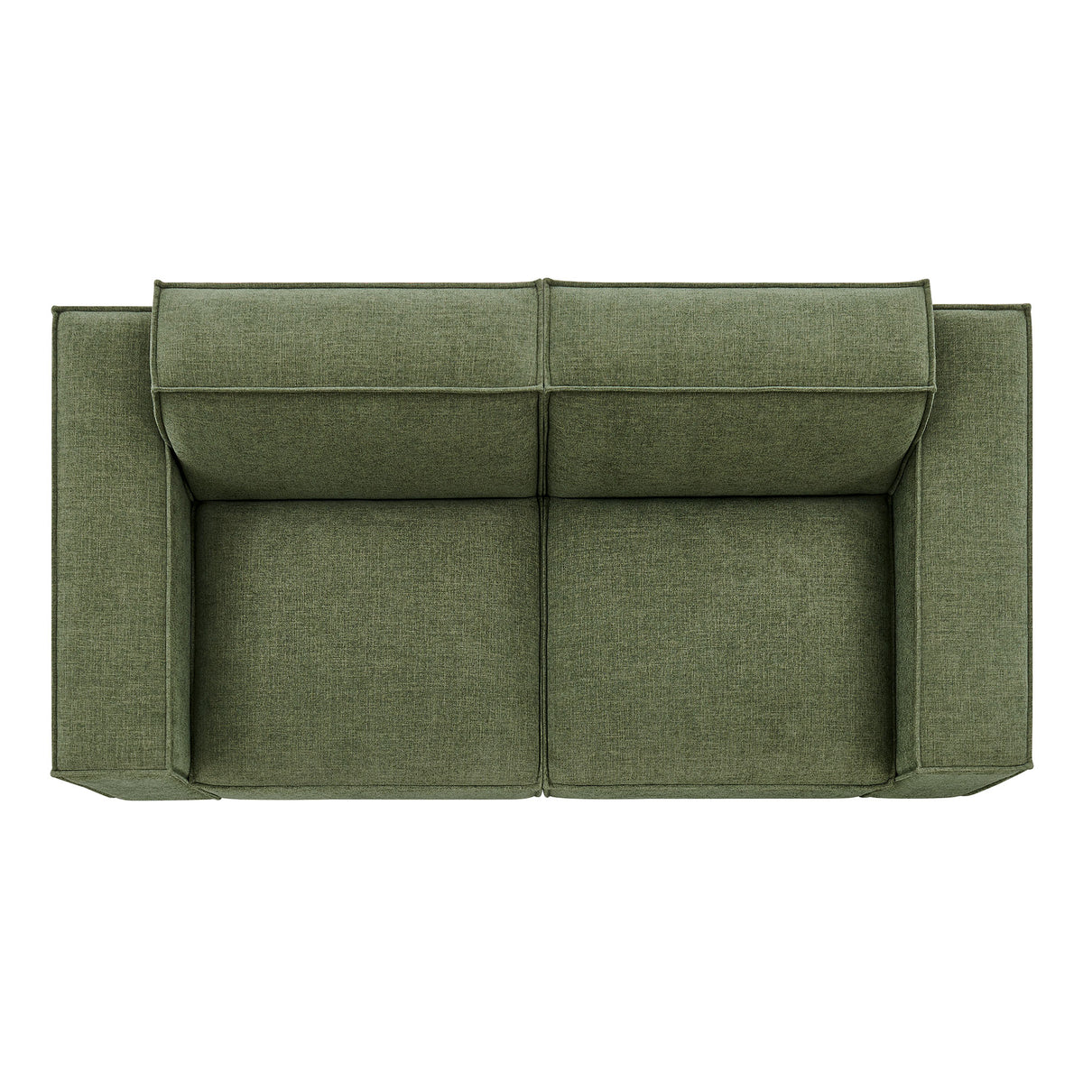 Restore 2-Piece Performance Fabric Upholstered Modular Loveseat - Foliage (Chair, Chair)