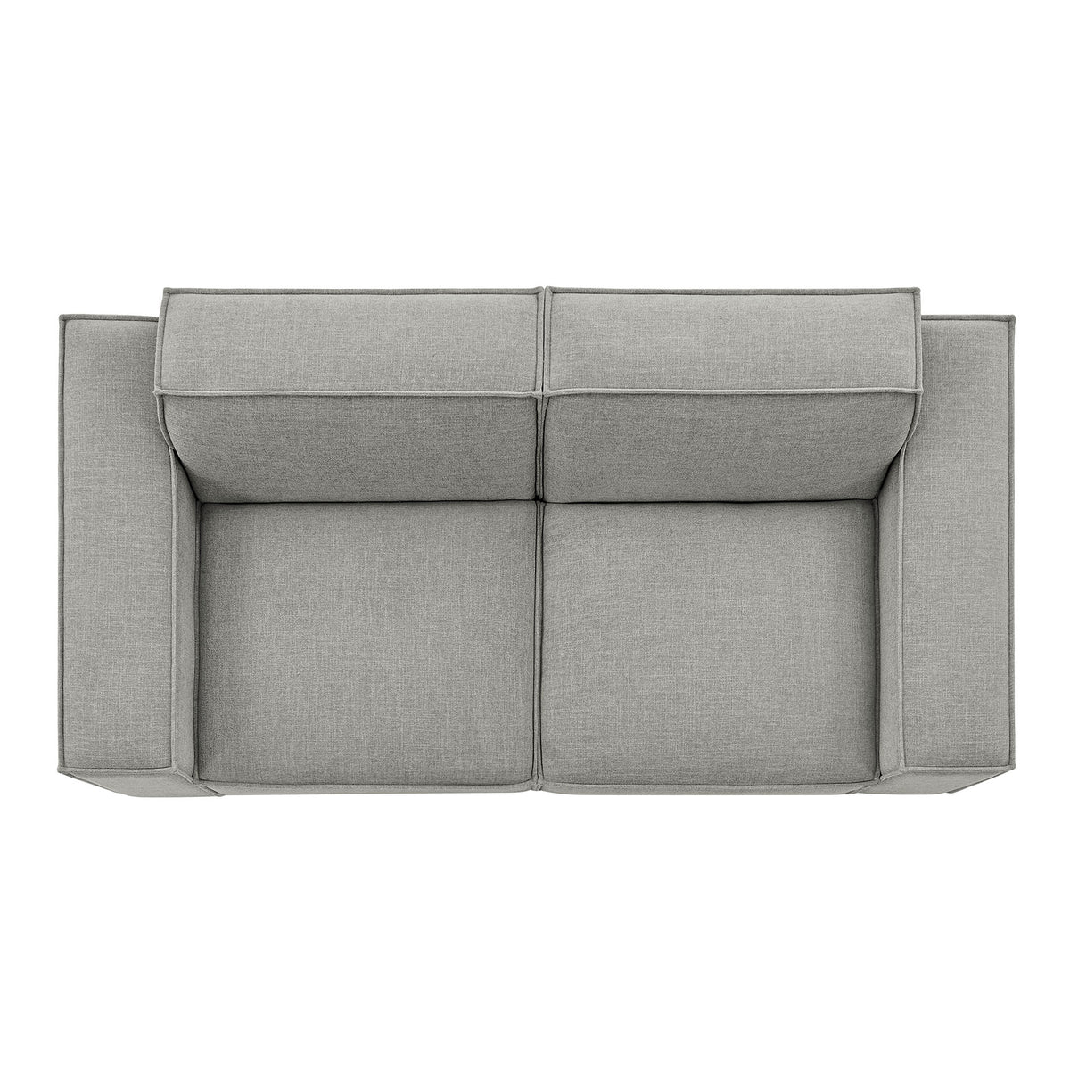 Restore 2-Piece Performance Fabric Upholstered Modular Loveseat - Pewter (Chair, Chair)
