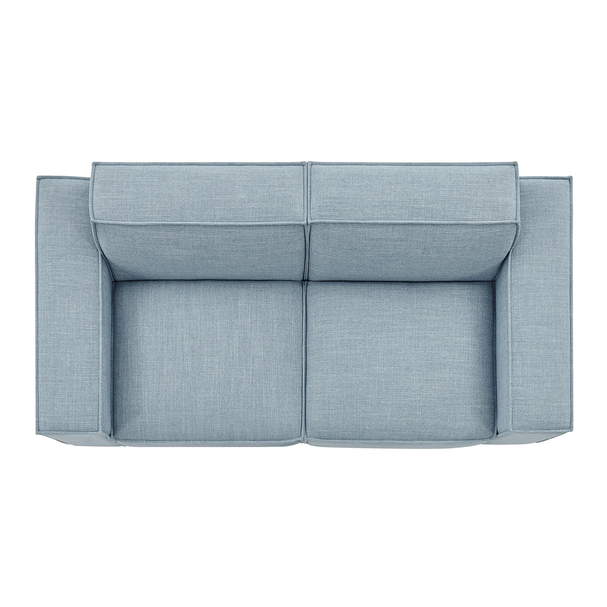 Restore 2-Piece Performance Fabric Upholstered Modular Loveseat - Sky Blue