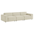 Restore 3-Piece Performance Fabric Upholstered Modular Sofa Set - Ecru