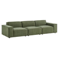 Restore 3-Piece Performance Fabric Upholstered Modular Sofa Set - Foliage