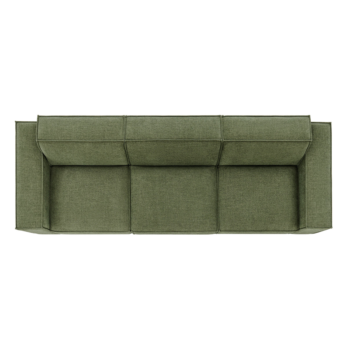 Restore 3-Piece Performance Fabric Upholstered Modular Sofa Set - Foliage