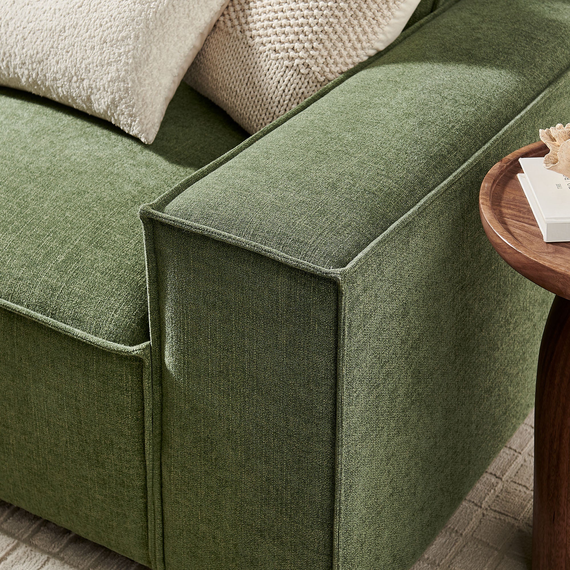 Restore 3-Piece Performance Fabric Upholstered Modular Sofa Set - Foliage