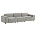 Restore 3-Piece Performance Fabric Upholstered Modular Sofa Set - Pewter
