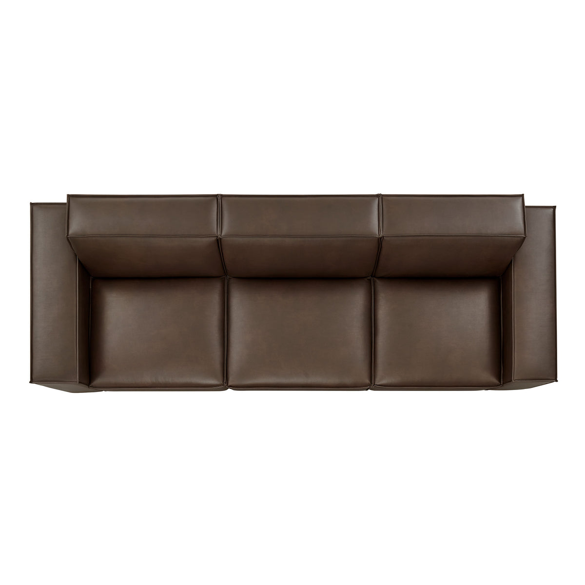 Restore 3-Piece Vegan Leather Modular Sofa Set - Espresso