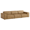 Restore 3-Piece Vegan Leather Modular Sofa Set - Toast