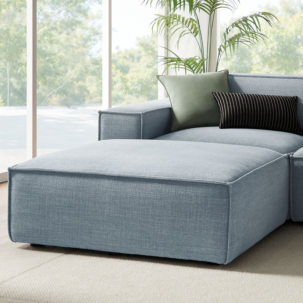 Restore 6-Piece Performance Fabric Upholstered Modular Sectional Sofa - Sky