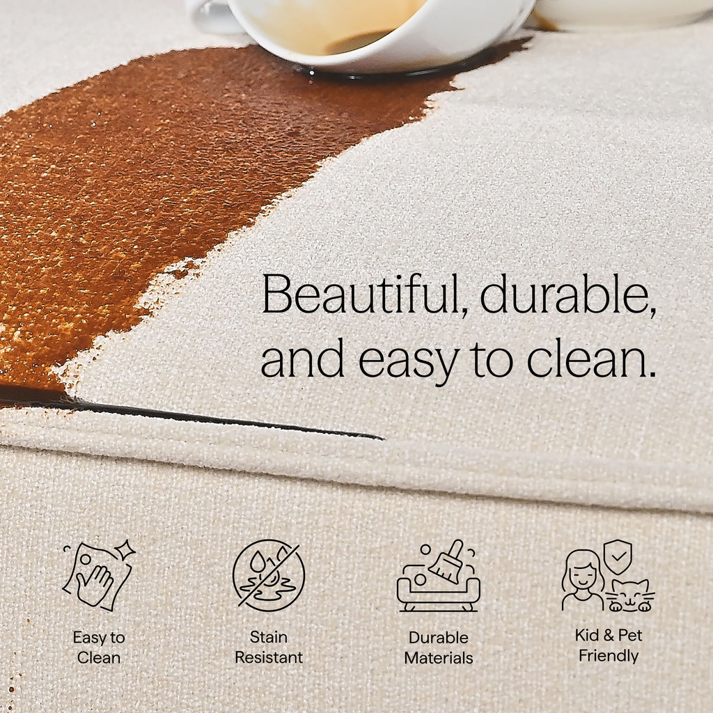 Restore 6-Piece Performance Fabric Upholstered Modular Sectional Sofa - Sky