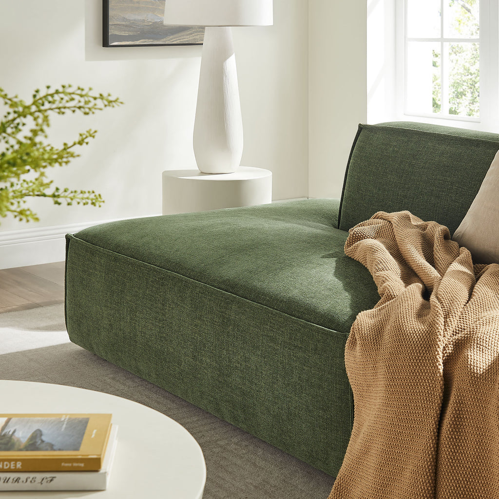 Restore 2-Piece Performance Fabric Upholstered Modular Loveseat - Foliage (Chaise, Chaise)