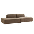 Restore 2-Piece Performance Fabric Upholstered Modular Loveseat - Mocha (Chaise, Chaise)