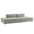 Restore 2-Piece Performance Fabric Upholstered Modular Loveseat - Pewter (Chaise, Chaise)