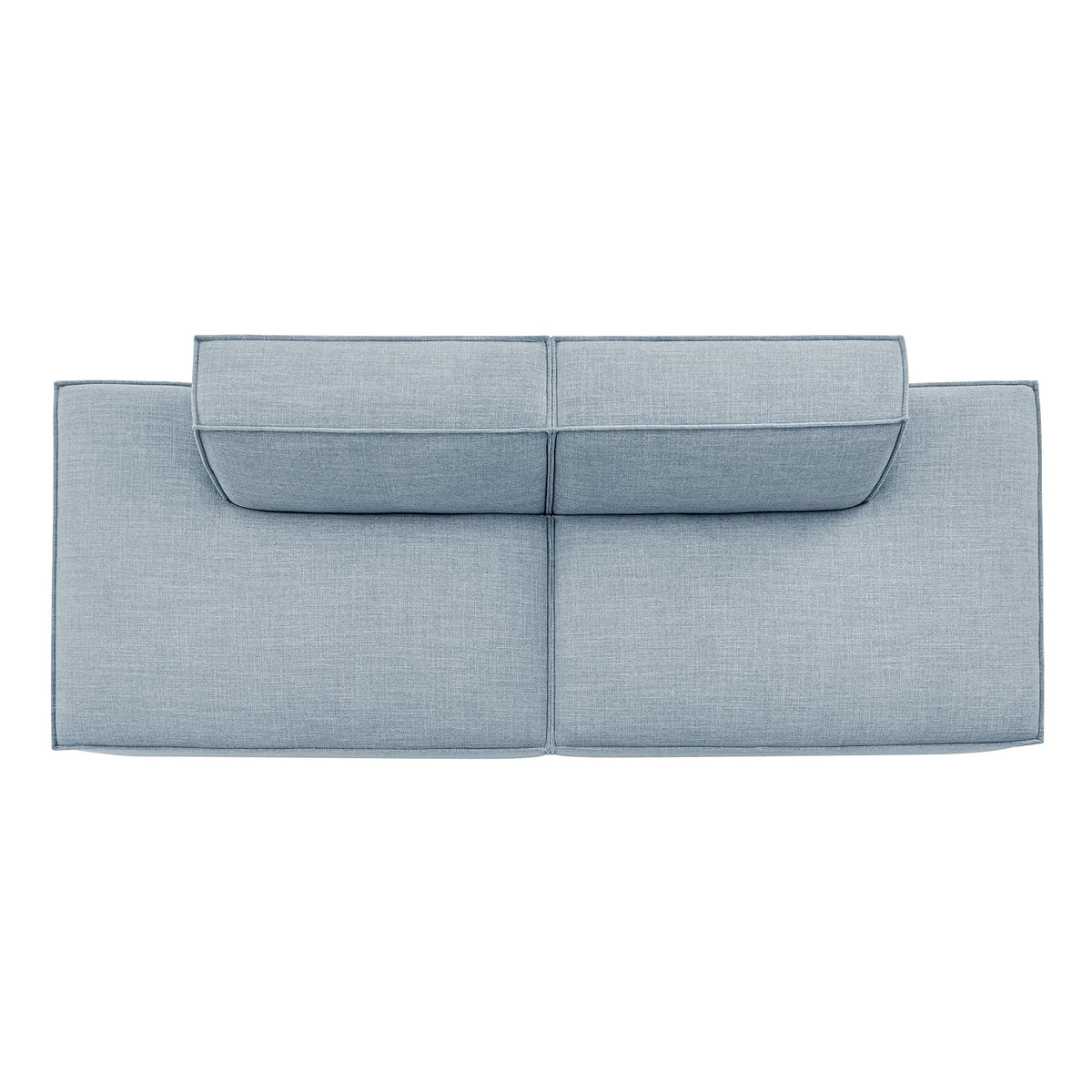 Restore 2-Piece Performance Fabric Upholstered Modular Loveseat - Sky (Chaise, Chaise)
