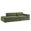Restore 2-Piece Performance Fabric Upholstered Modular Loveseat - Foliage (EEI-7427-FOL)
