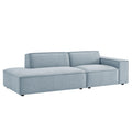 Restore 2-Piece Performance Fabric Upholstered Modular Loveseat - Sky (EEI-7427-SKY)