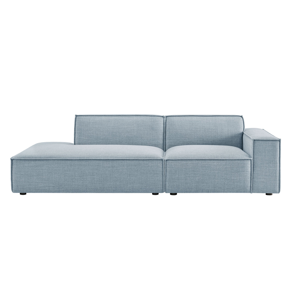 Restore 2-Piece Performance Fabric Upholstered Modular Loveseat - Sky (EEI-7427-SKY)