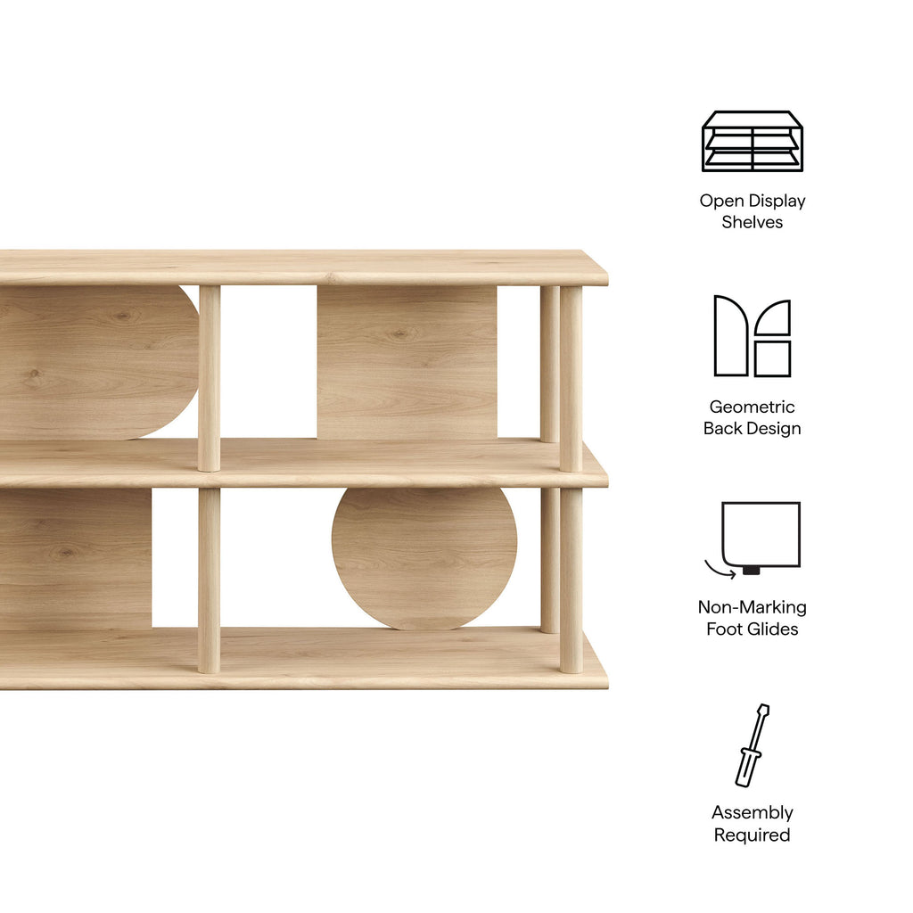 Zadie 55 Inch Console Table - Light Oak