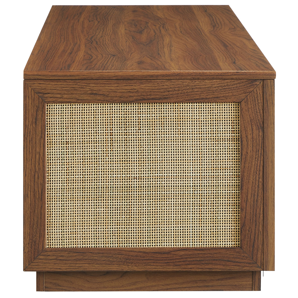 Soma 47" Rattan Storage Bench - Walnut