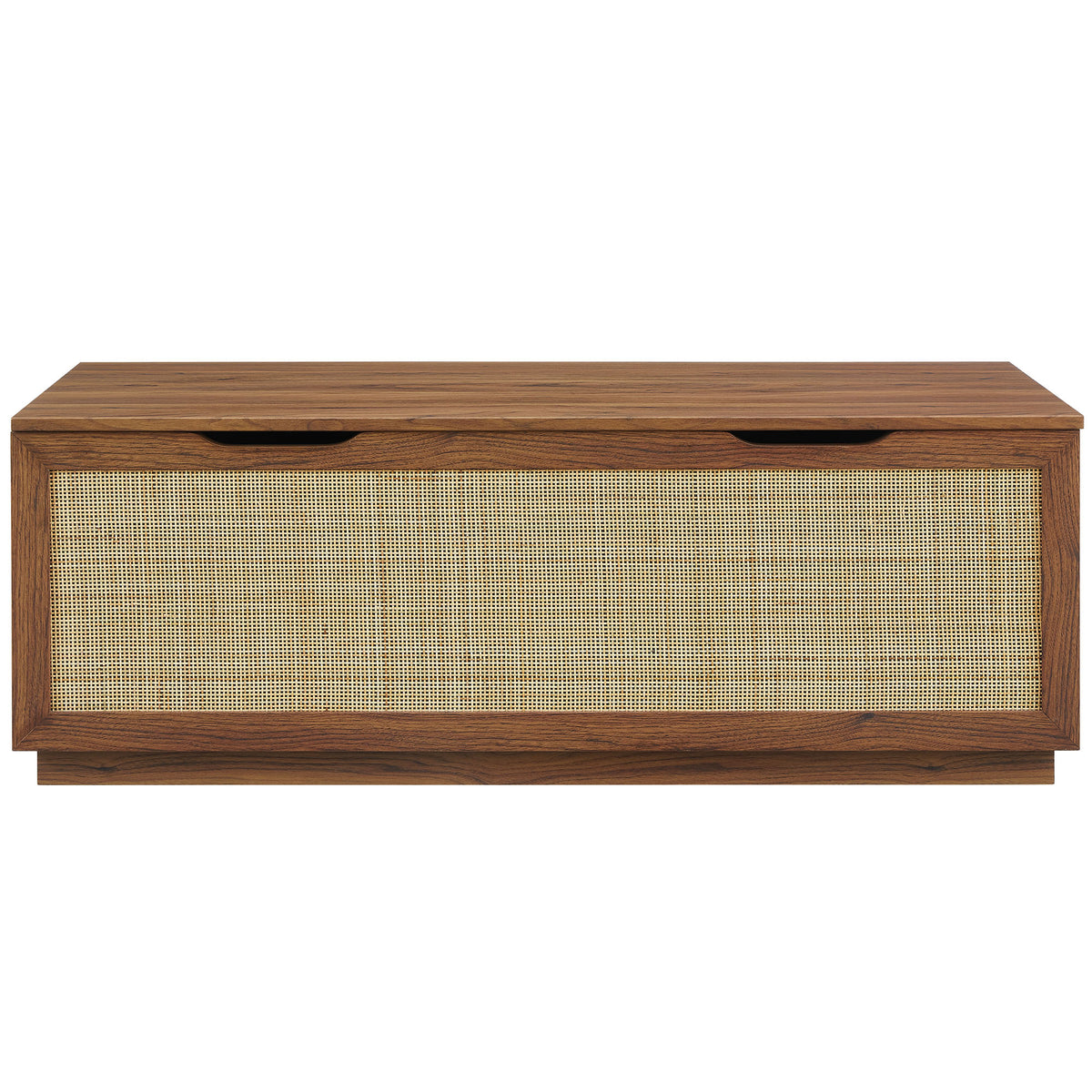 Soma 47" Rattan Storage Bench - Walnut