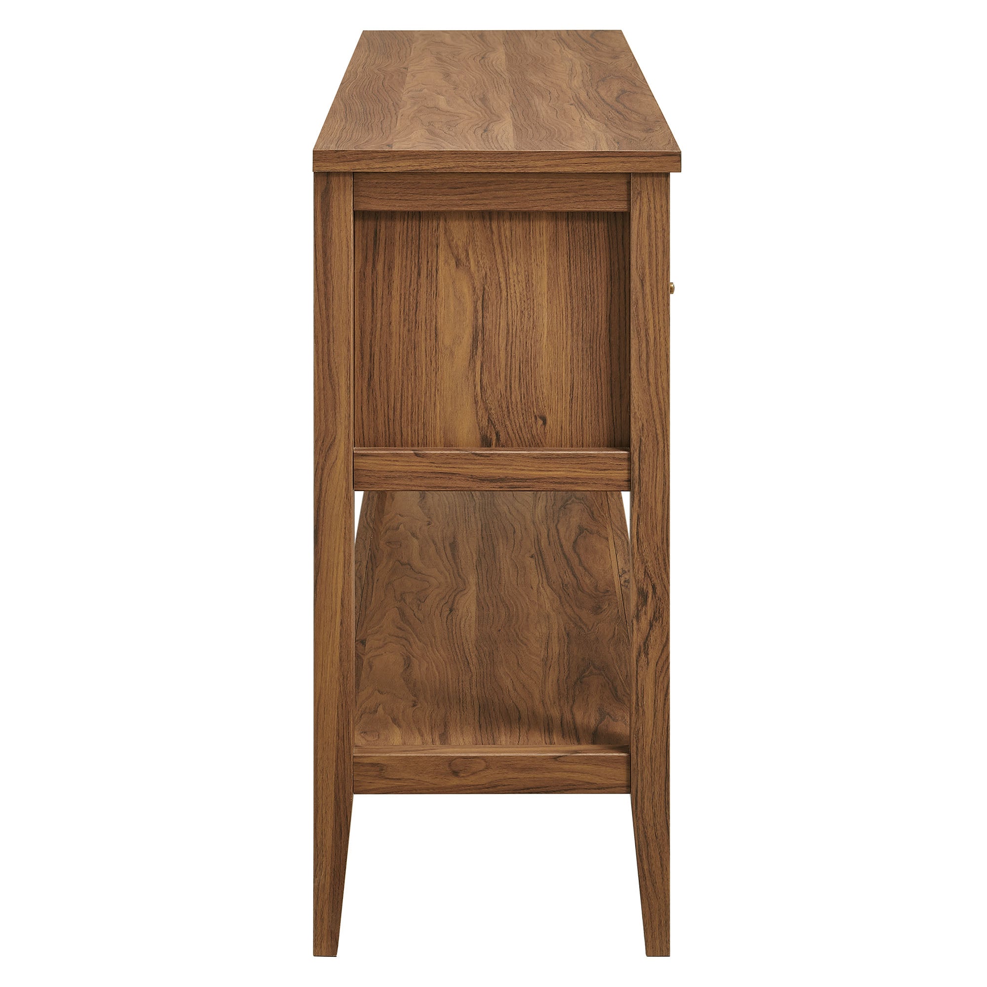 Soma 62 Inch Rattan Console Table - Walnut