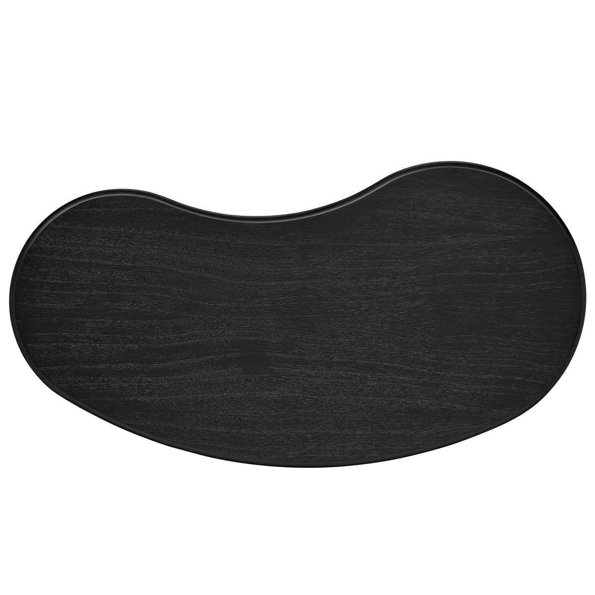 Vetra Kidney-Shaped Free Coffee Table - Black