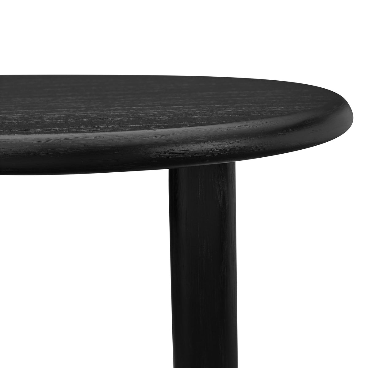 Vetra Kidney-Shaped Free Coffee Table - Black