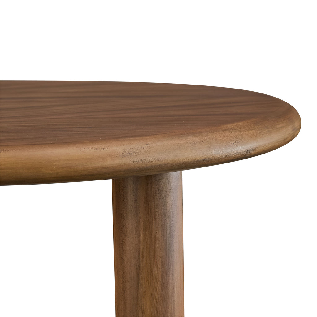 Vetra Kidney-Shaped Free Coffee Table - Walnut
