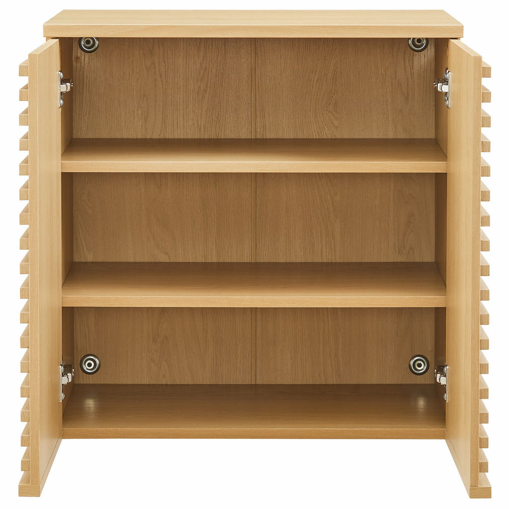Render Wall Mounted Bathroom Cabinet - Oak