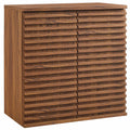 Render Wall Mounted Bathroom Cabinet - Walnut