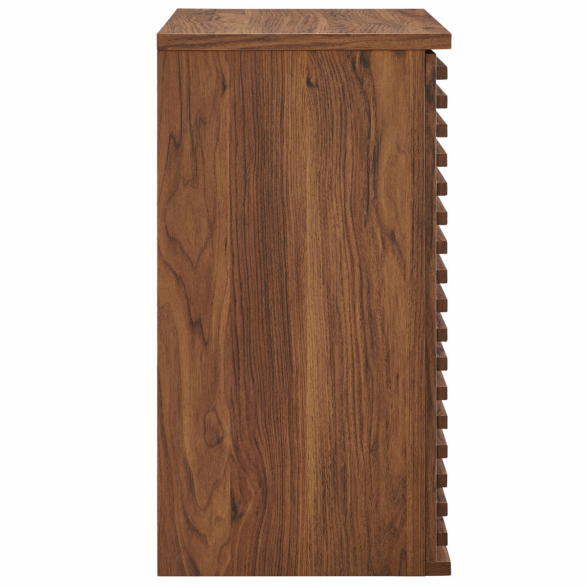 Render Wall Mounted Bathroom Cabinet - Walnut