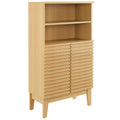 Render Freestanding Bathroom Storage Cabinet - Oak