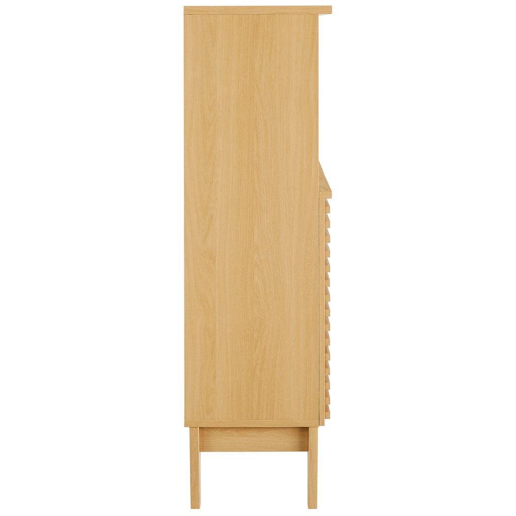 Render Freestanding Bathroom Storage Cabinet - Oak
