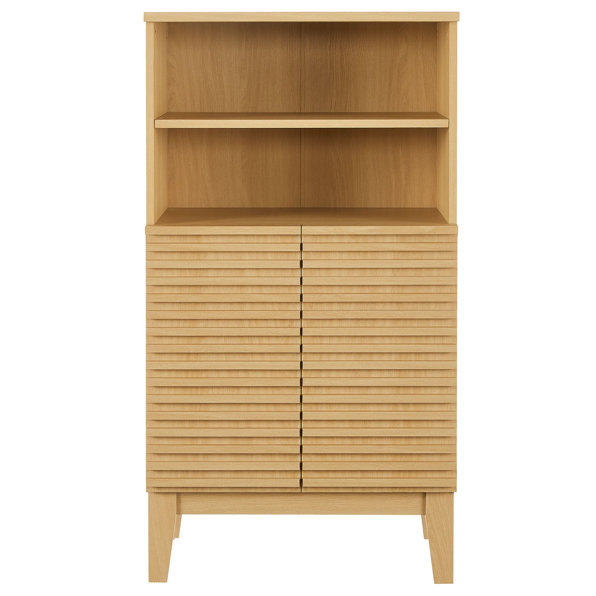 Render Freestanding Bathroom Storage Cabinet - Oak
