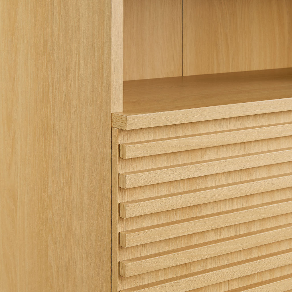 Render Freestanding Bathroom Storage Cabinet - Oak