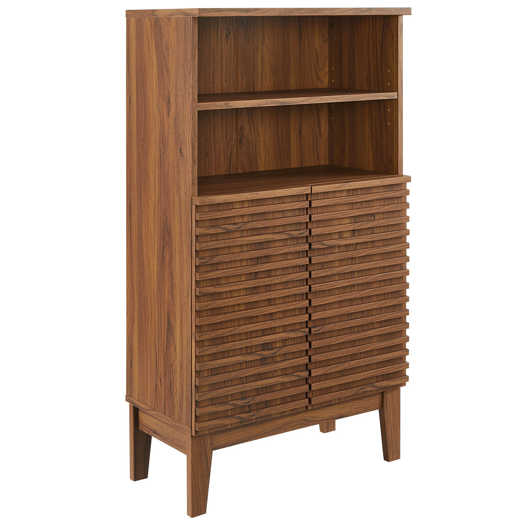 Render Freestanding Bathroom Storage Cabinet - Walnut