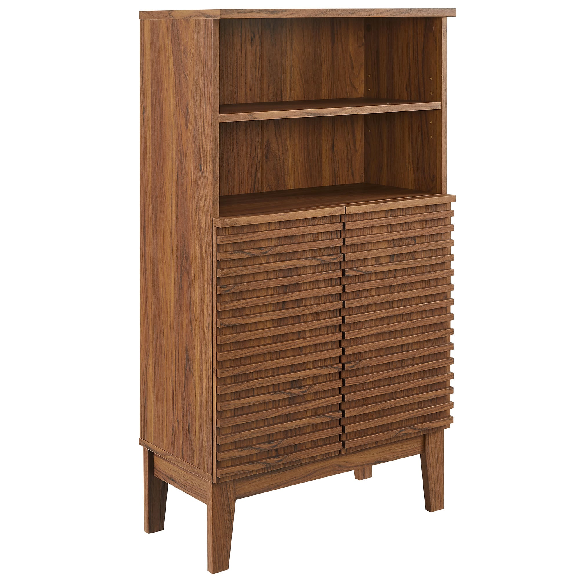 Render Freestanding Bathroom Storage Cabinet - Walnut