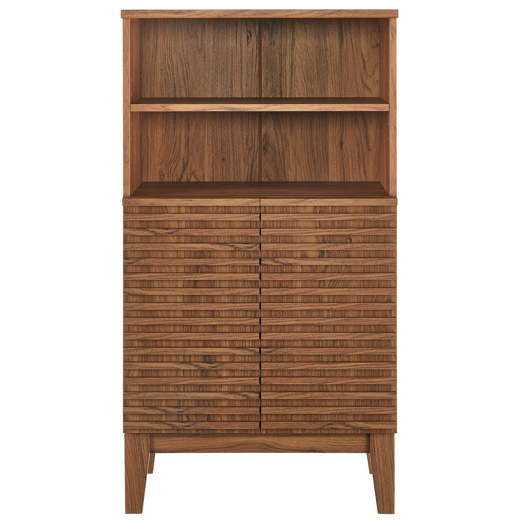 Render Freestanding Bathroom Storage Cabinet - Walnut