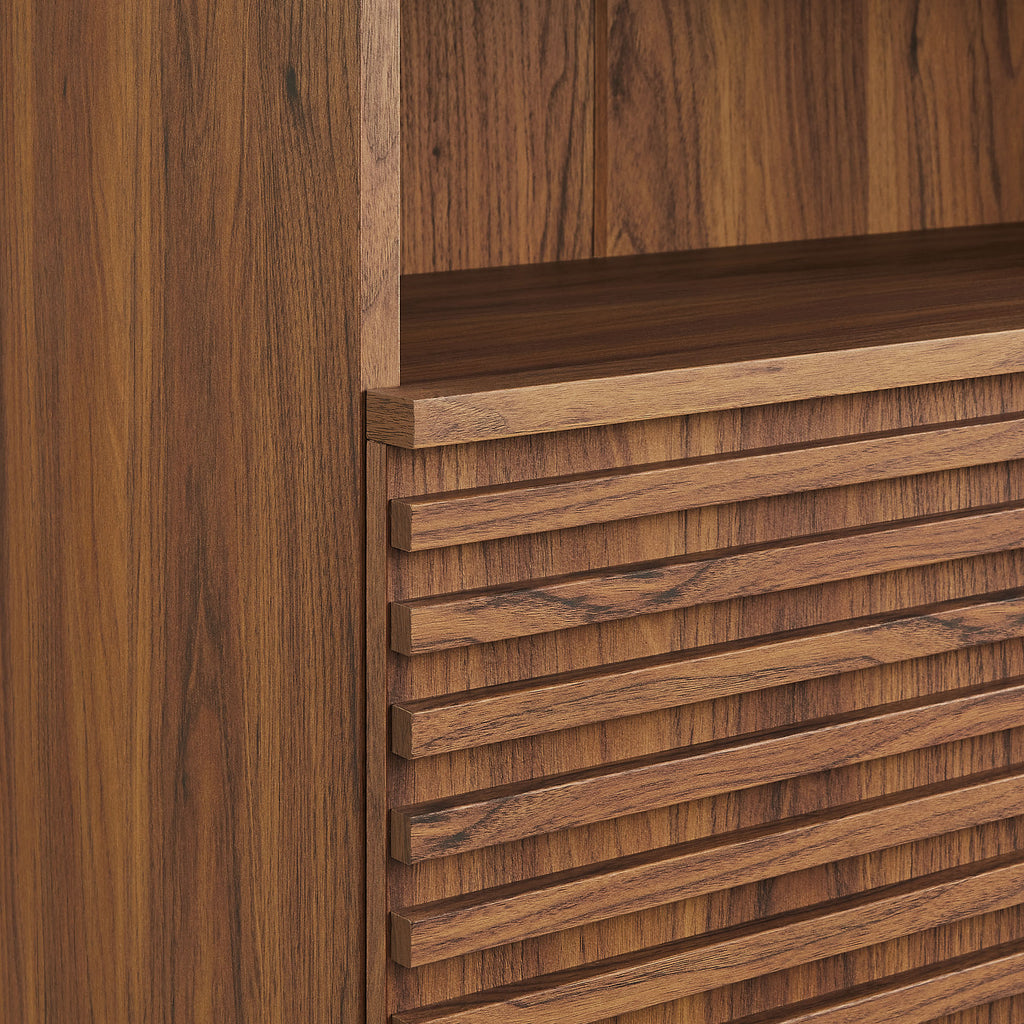 Render Freestanding Bathroom Storage Cabinet - Walnut