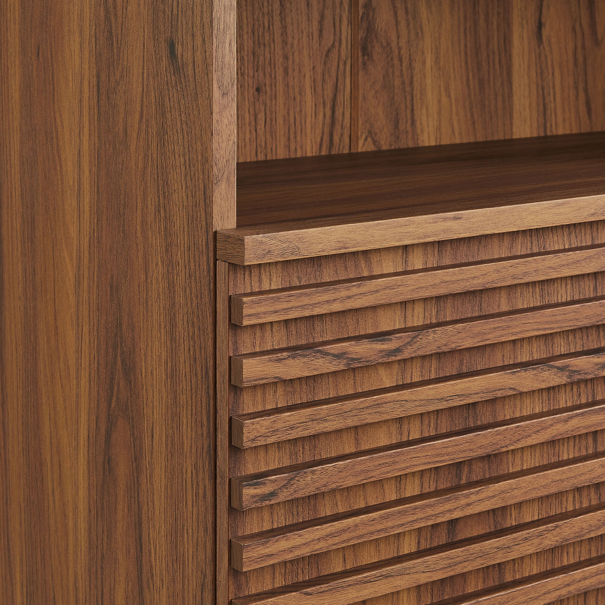 Render Freestanding Bathroom Storage Cabinet - Walnut