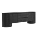 Duval 71 Inch Oval TV Cabinet - Black