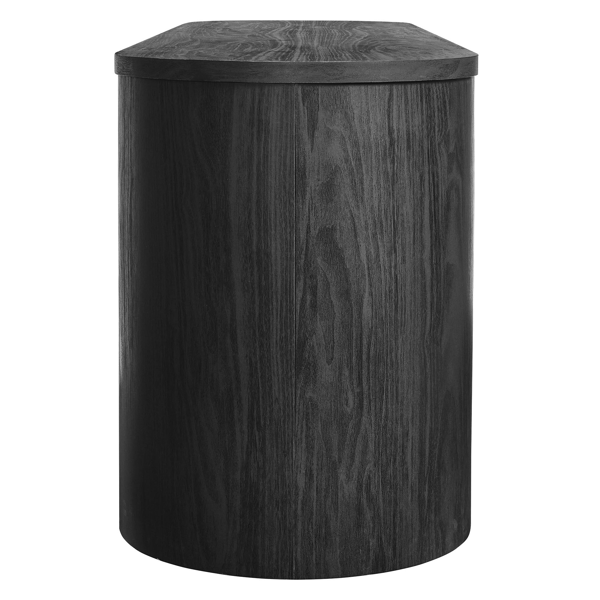 Duval 71 Inch Oval TV Cabinet - Black
