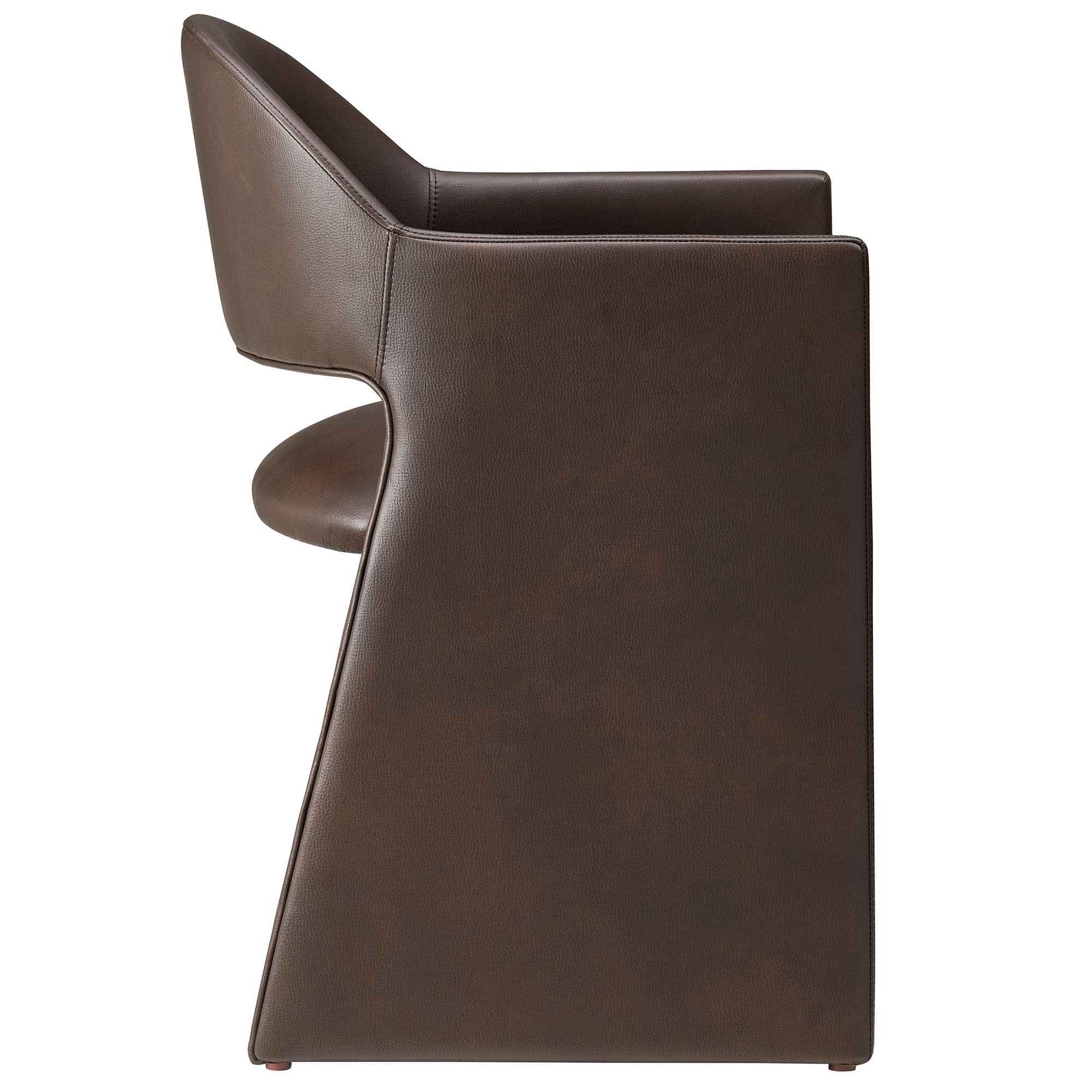 Talia Vegan Leather Dining Armchair - Espresso