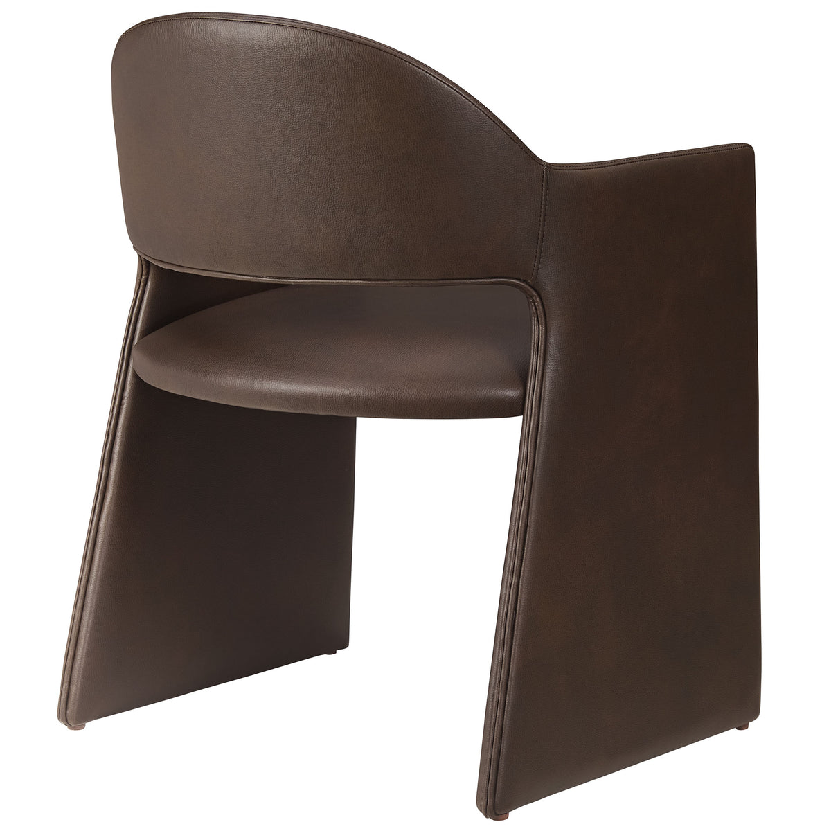 Talia Vegan Leather Dining Armchair - Espresso