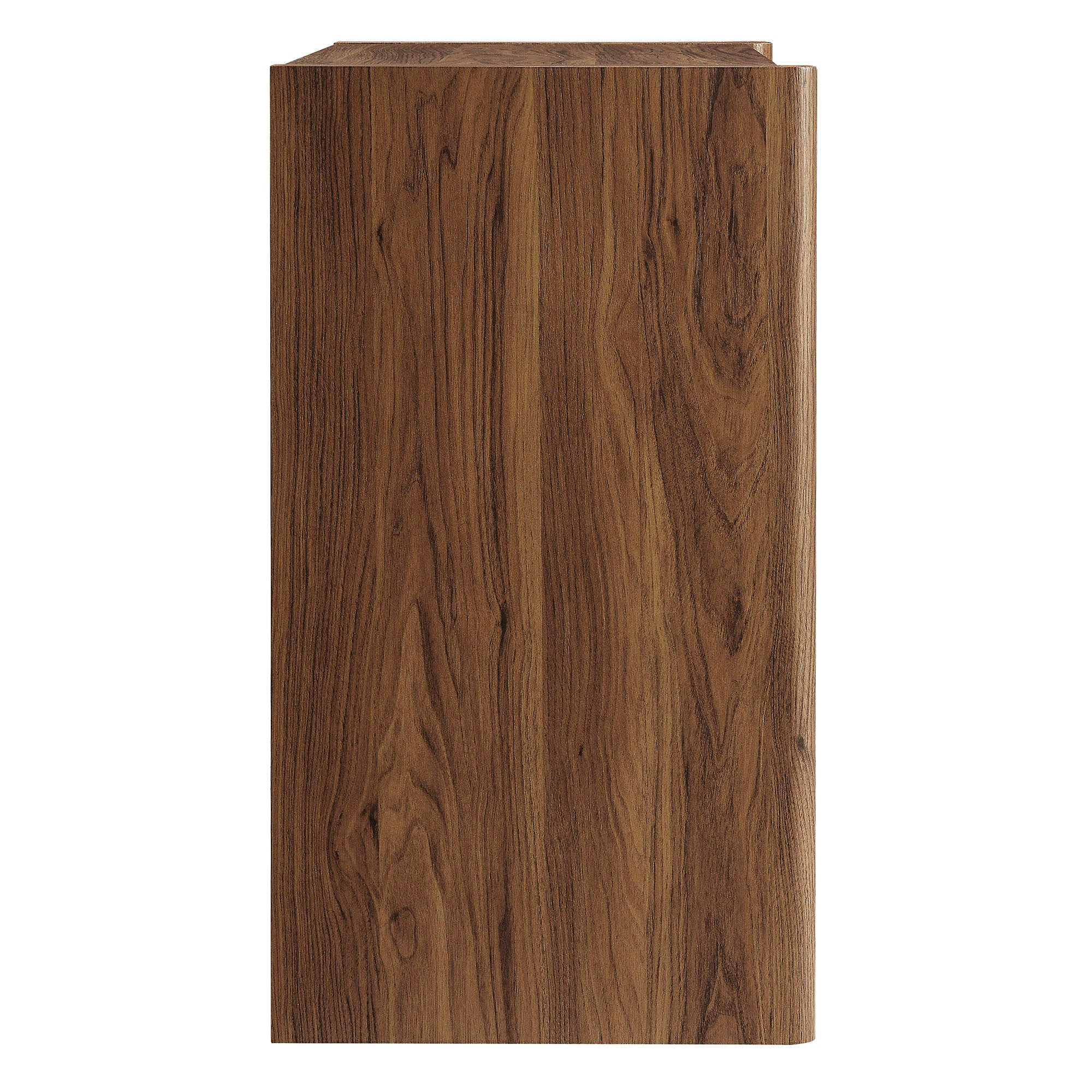 Emric Wave Accent Cabinet - Walnut