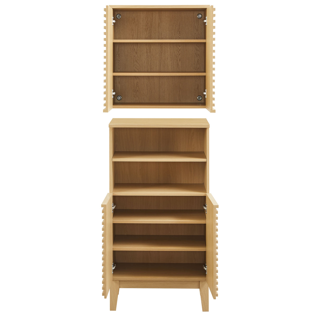 Render Bathroom Cabinet Set - Oak
