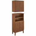 Render Bathroom Cabinet Set - Walnut